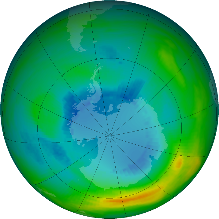 Ozone Map 1983-08-31